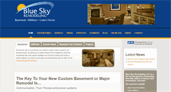 Desktop Screenshot of blueskyremodelingdenver.com